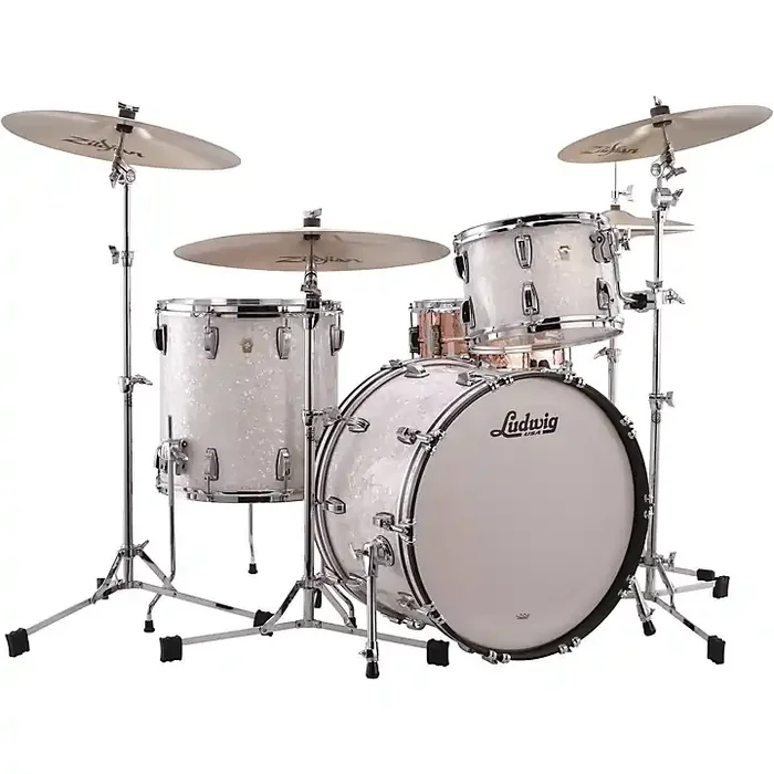 Ludwig Classic Maple 3-Piece Fab Shell Pack With 22″ Bass Drum White Marine Pearl Guitar Center