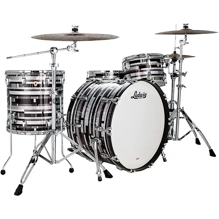 Ludwig Classic Maple 3-Piece Pro Beat Shell Pack with 24 in. Bass Drum Digital Sparkle Guitar Center
