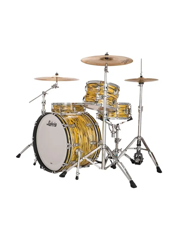 Ludwig Classic Maple Fab 3-pc Shell Pack w/ 22″ Kick – Lemon Oyster