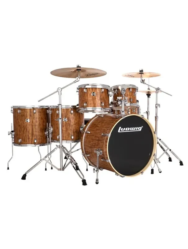 Ludwig Evolution 6-pc Shell Pack w/ 22″ Kick – Cherry