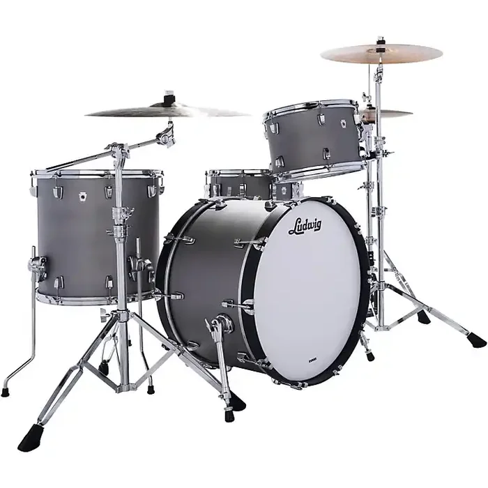 Ludwig Heritage Cherry 3-Piece Shell Pack 22″ Bass Drum Silver