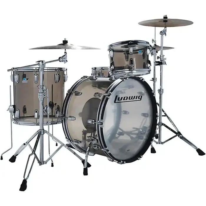 Ludwig Vistalite 3-Piece Pro Beat Shell Pack With 24″ Bass Drum Bronze Guitar Center