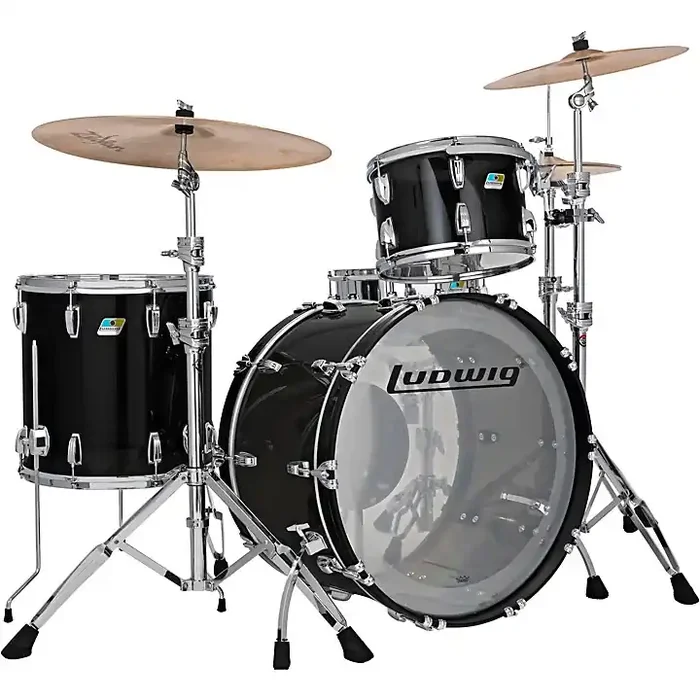 Ludwig Vistalite 3-Piece Pro Beat Shell Pack With 24″ Bass Drum Smoke Guitar Center