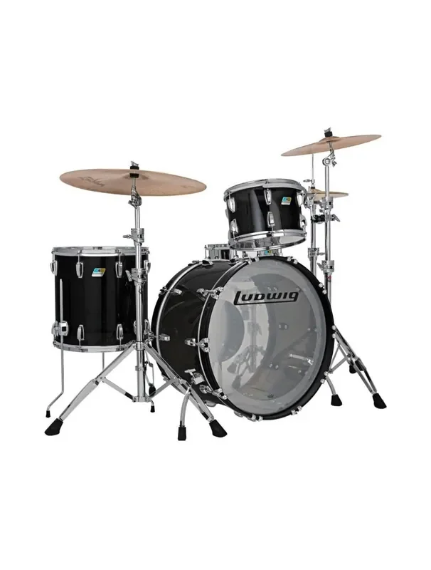 Ludwig Vistalite Pro Beat 3pc Shell Pack w/ 24″ Kick – Smoke