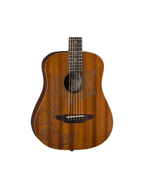 Luna Safari Tattoo Travel Acoustic Guitar w/Bag