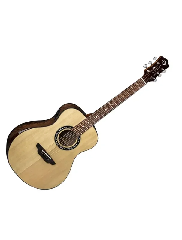 Luna Vineyard Spruce Walnut Bevel Folk A/E Guitar