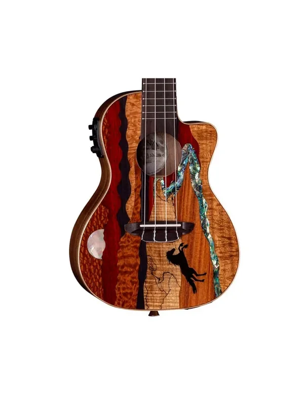 Luna Vista Stallion Concert Ukulele w/Preamp & Bag