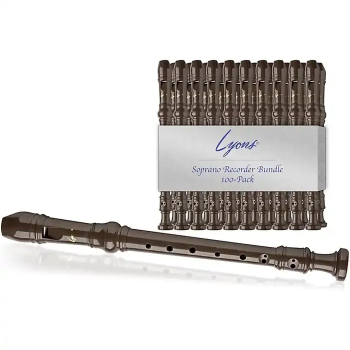 Lyons Soprano Recorder Value Bundle 100-Pack Brown Guitar Center