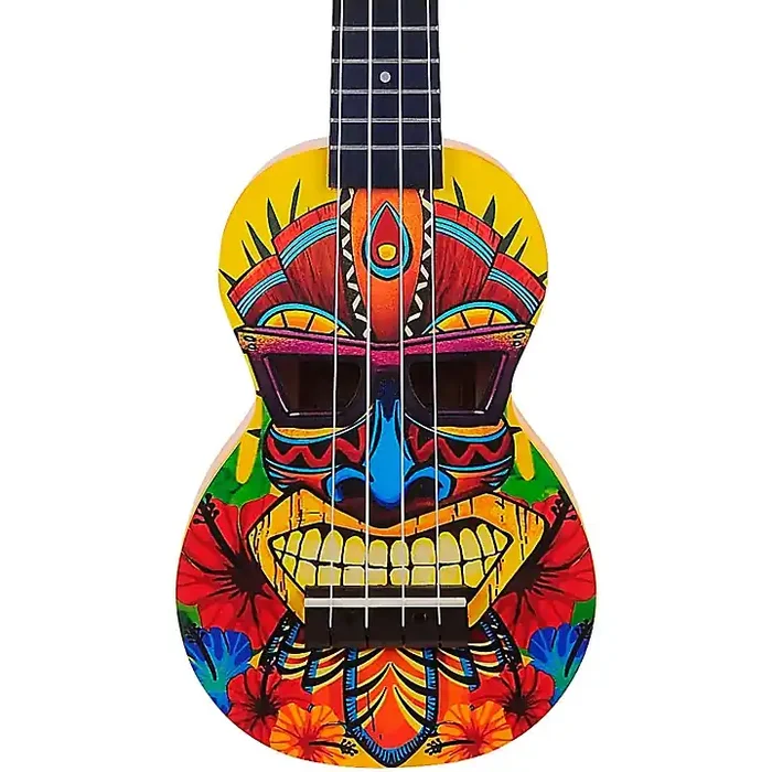 Mahalo Art Series Soprano Ukulele With Bag Tiki Motif Guitar Center