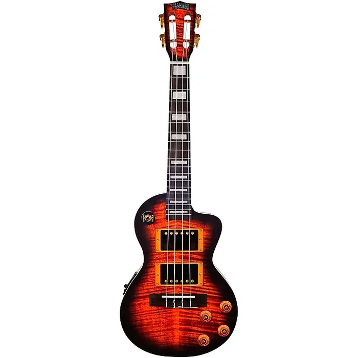 Mahalo Artist Elite Graphics Electric Guitar Tenor Electric Ukulele With Bag Sunburst Guitar Center