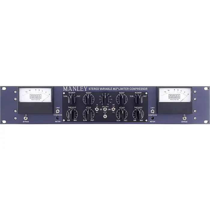 Manley Variable Mu Stereo Compressor Limiter with M-S and T-Bar Mods Guitar Center