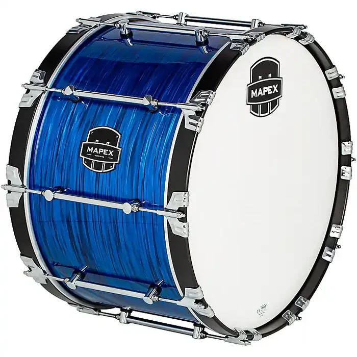 Mapex Quantum Mark II Drums on Demand Series Blue Ripple Bass Drum 14 in. Guitar Center