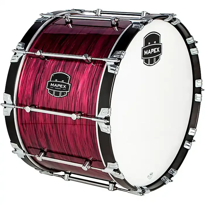 Mapex Quantum Mark II Drums on Demand Series Burgundy Ripple Bass Drum 24 in. Guitar Center