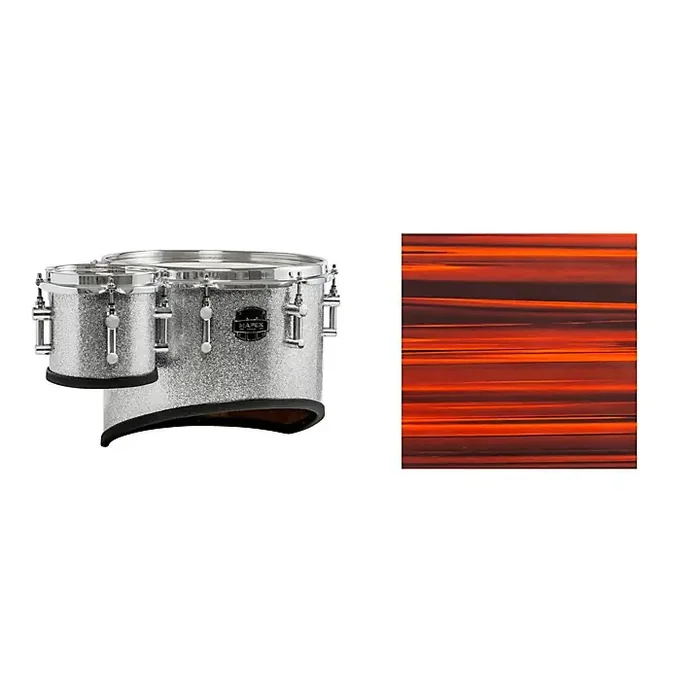 Mapex Quantum Mark II Drums on Demand Series California Cut Single Marching Tenor 6, 14 in. Red Ripple Guitar Center