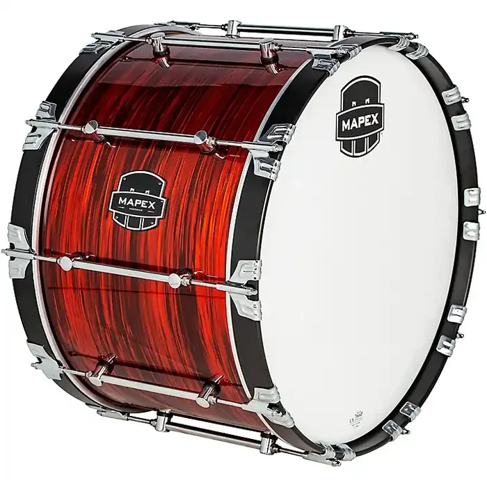 Mapex Quantum Mark II Drums on Demand Series Red Ripple Bass Drum 20 in. Guitar Center
