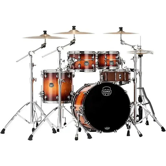 Mapex Saturn Evolution Fusion Maple 4-Piece Shell Pack With 20″ Bass Drum Exotic Sunburst Guitar Center