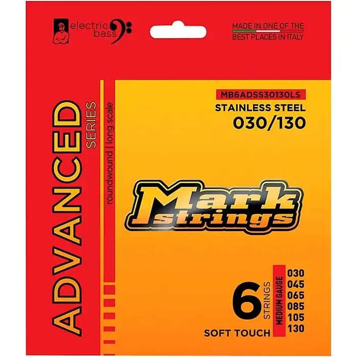 Markbass Advanced Series Soft Touch Electric Bass Stainless Steel Strings (30 – 130) Medium Gauge Guitar Center
