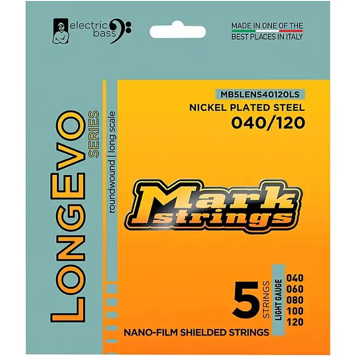 Markbass Longevo Series Nano Film Electric Bass Nickel Plated Steel 5 Strings (40 – 120) Light Gauge Guitar Center