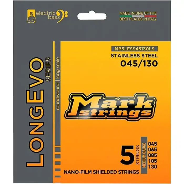 Markbass Longevo Series Nano Film Electric Bass Stainless Steel 5 Strings (45 – 130) Medium Gauge Guitar Center