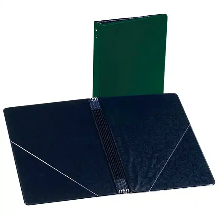 Marlo Plastics Choral Folder 7-3/4 x 11 With 7 Elastic Stays and 2 Clear, Flat, Diagonal Internal Pockets Green Guitar Center