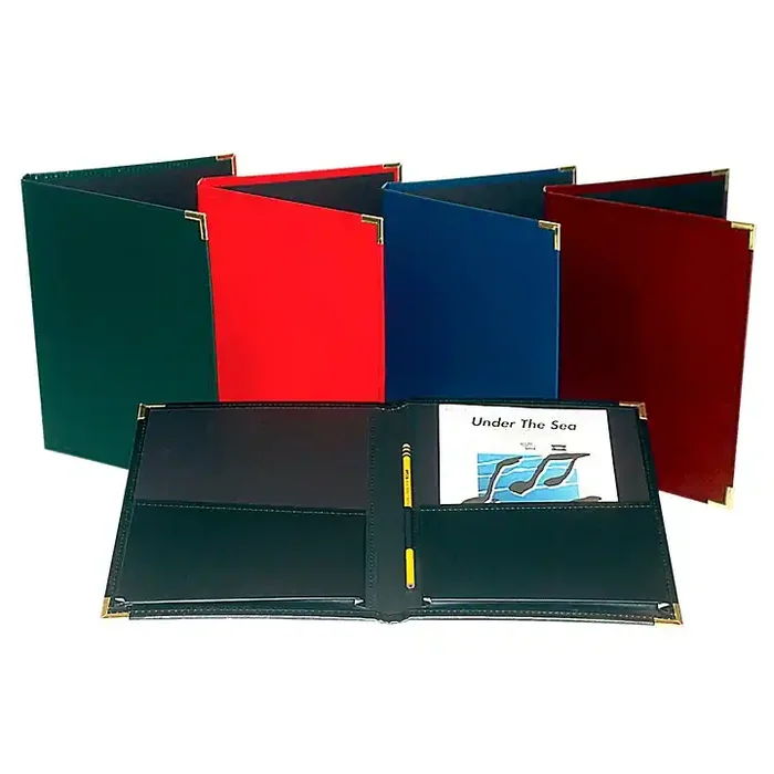 Marlo Plastics Choral Rehearsal Folder 9″ X 12″ with Gusset Pockets Black Guitar Center