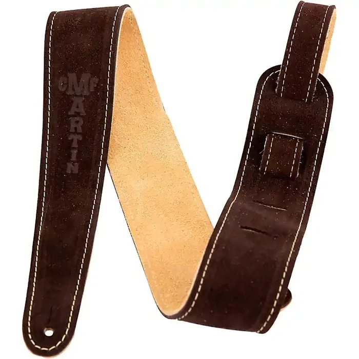 Martin 2.5″ Suede Guitar Strap Brown Guitar Center