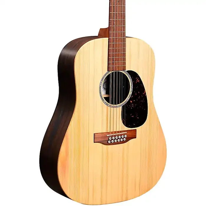 Martin DX2E Rosewood HPL 12-String Dreadnought Acoustic-Electric Guitar Natural Guitar Center