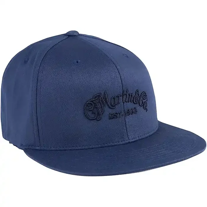 Martin Flat Brim Hat (Flex Fit) Elemental Blue Large to Extra Large Guitar Center