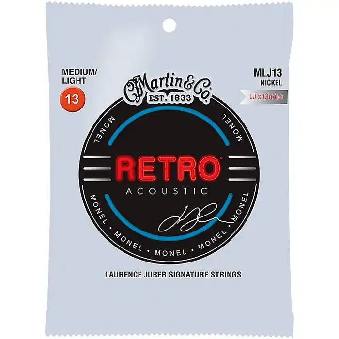 Martin MLJ13 Retro Medium/Light Guitar Strings (LJ‘s Choice) – 6 Strings Guitar Center