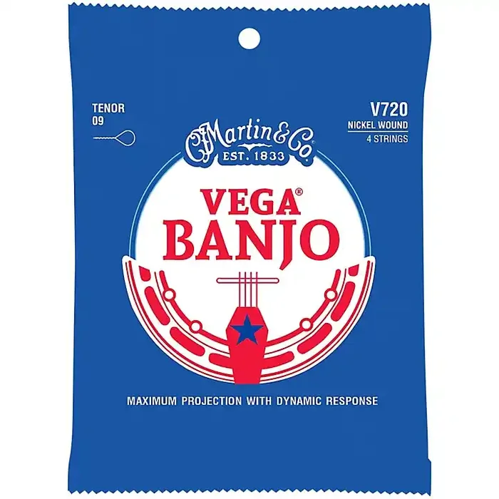 Martin Vega Banjo V720 Nickel Wound 4 Strings Tenor 09 Guitar Center