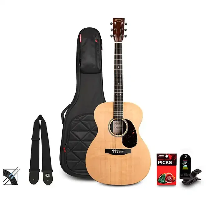 Martin X Series Special 000-X2E Spruce-Rosewood HPL Acoustic-Electric Guitar Pack Natural Guitar Center