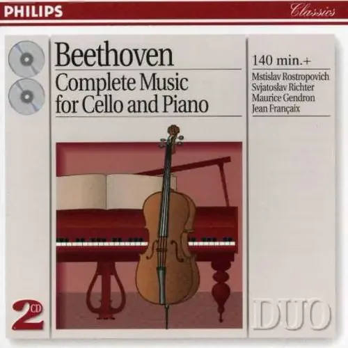 Maurice Gendron Complete Music for Cello & Piano – COMPACT DISCS