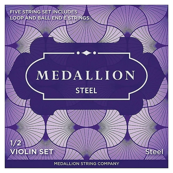 Medallion Strings Steel Violin String Set 1/2 Size, Medium