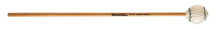 MEDIUM EXTRA SOFT MARIMBA MALLETS – OFF-WHITE YARN – RATTAN