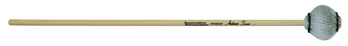 MEDIUM MARIMBA MALLETS – LIGHT GRAY YARN – RATTAN