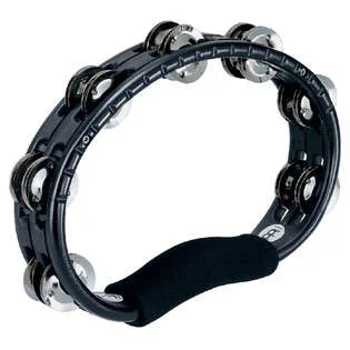 Meinl ABS Double Row Black Tambourine-Steel Jingles