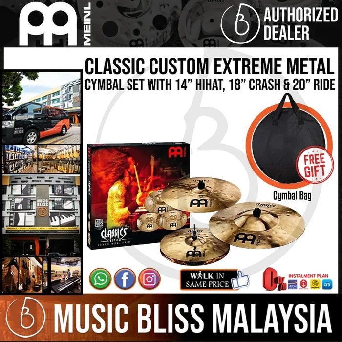 Meinl CC-EM480 Classics Custom Extreme Metal Cymbal Set