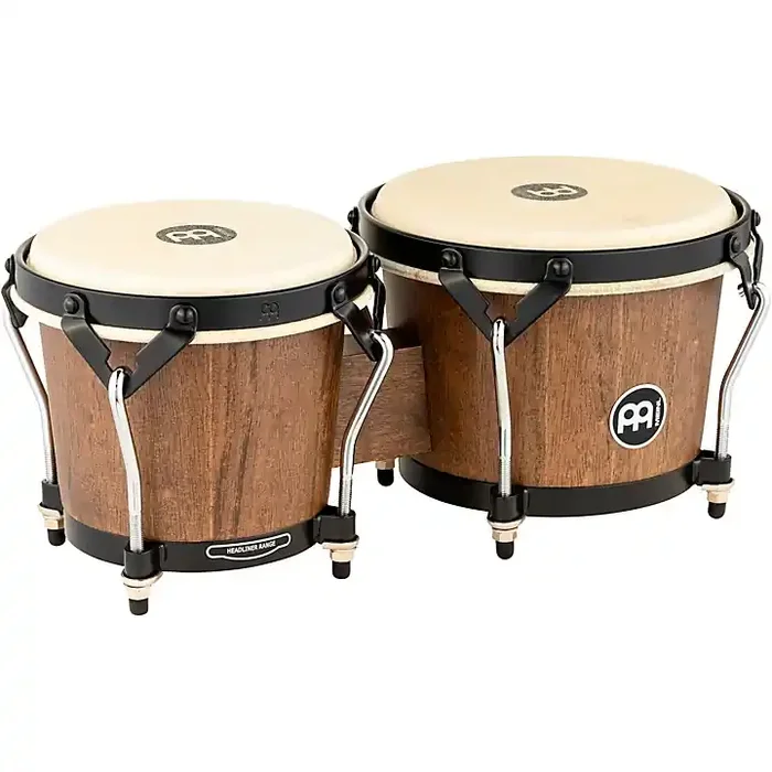 MEINL Headliner Traditional Designer Series Wood Bongos Walnut Brown 6.75 in. x 8 in. Guitar Center