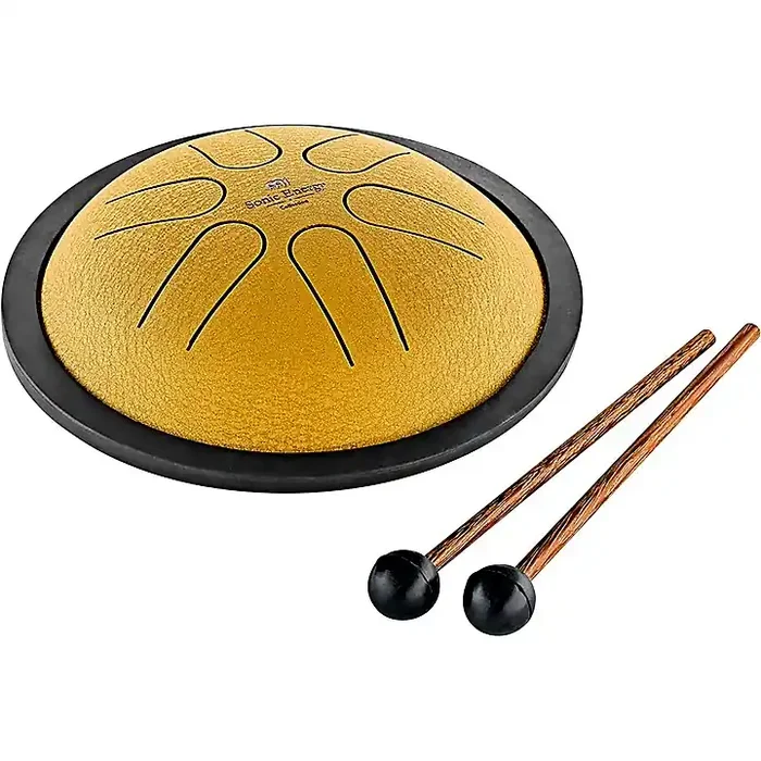 MEINL Sonic Energy B Major Mini Steel Tongue Drum Gold Guitar Center