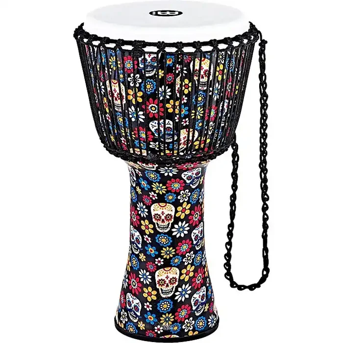 MEINL Travel Series Djembe with Synthetic Head in Day of the Dead Finish 12 in. Day of the Dead Guitar Center