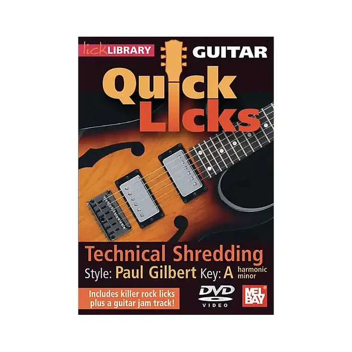 Mel Bay Lick Library Guitar Quick Licks – Paul Gilbert Style Technical Shredding DVD Week 5 Guitar Center