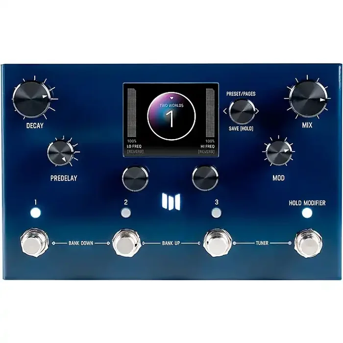 Meris MercuryX Modular Reverb System Effects Pedal Deep Blue Guitar Center