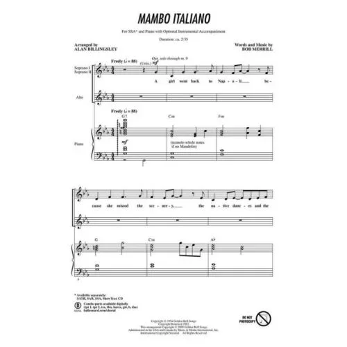 Merrill, Bob – Mambo Italiano