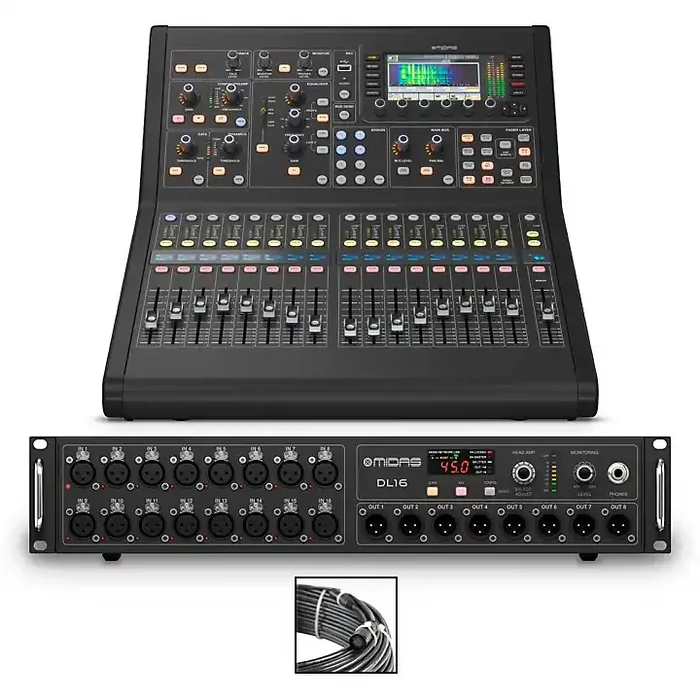 Midas M32R LIVE Digital Mixer Bundle With DL16 Stage Box Guitar Center