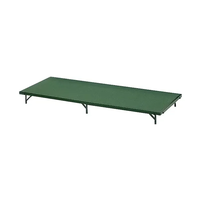 Midwest Folding Products 3‘ Deep X 6‘ Wide Single Height Portable Stage & Seated Riser 8 Inches High Gray Polypropylene Guitar Center