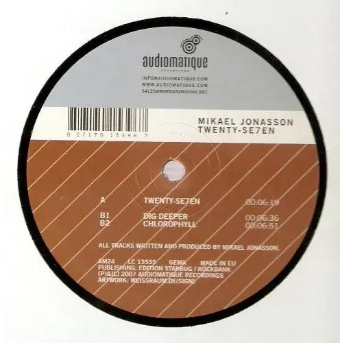 Mikael Jonasson Twenty-Se7En – 12-INCH SINGLE