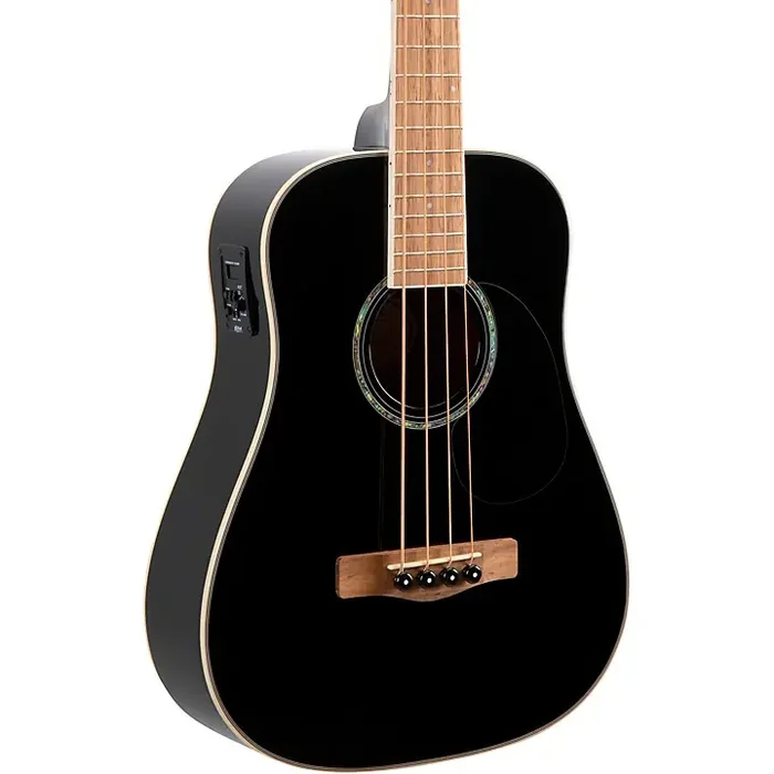 Mitchell EZB Super Short-Scale Acoustic-Electric Bass Guitar Black Guitar Center