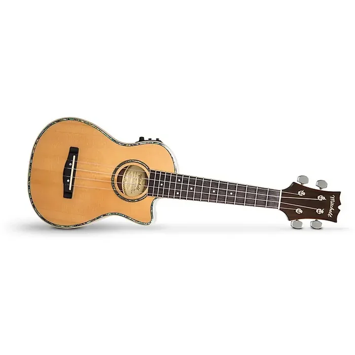 Mitchell MU70CE Cutaway Acoustic-Electric Concert Ukulele Natural Guitar Center