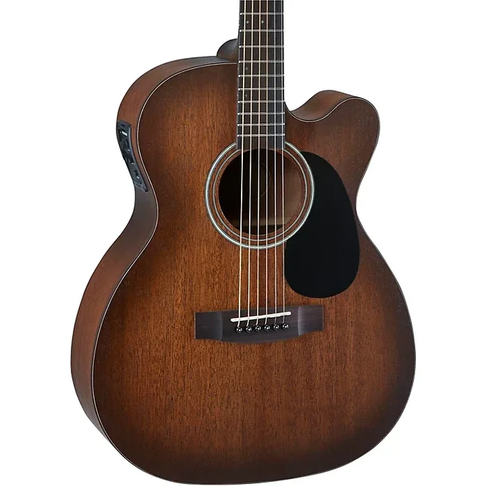 Mitchell T333CE-BST Mahogany Auditorium Acoustic-Electric Guitar Edge Burst