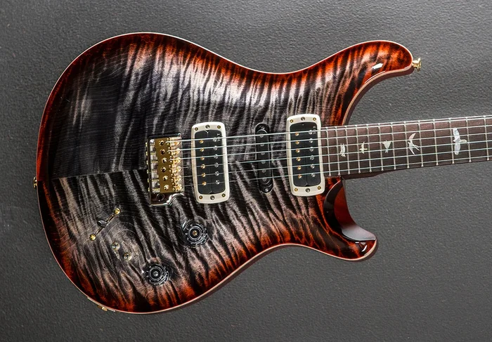 Modern Eagle V Wood Library Limited – Charcoal Cherry Burst w/Brazilia